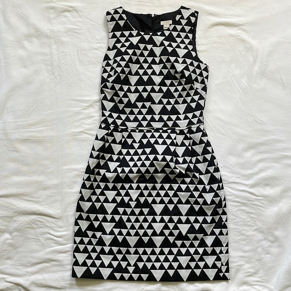 J. Crew Factory Geometric Print Dress - Picture 1 of 3